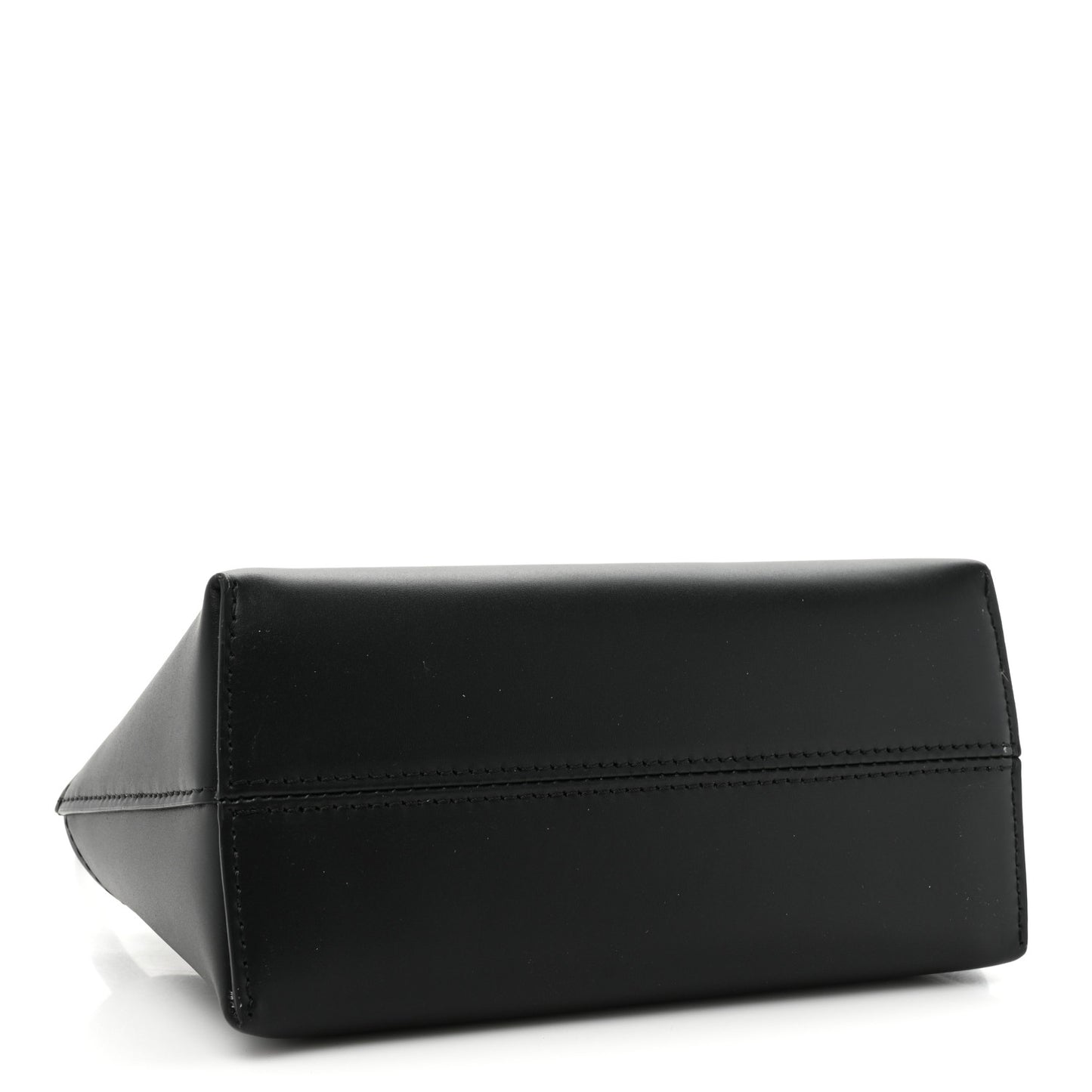Vitello King Plexiglass Logo Embossed Mini By The Way Top Handle Boston Bag Black