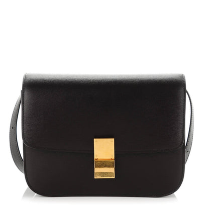 Celine Liege Calfskin Medium Classic Box Flap Bag Espresso 1 of 7