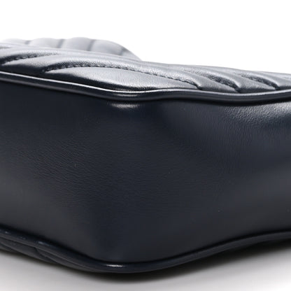 Saint Laurent Calfskin Matelasse Monogram Lou Camera Bag Deep Marine 10 of 11