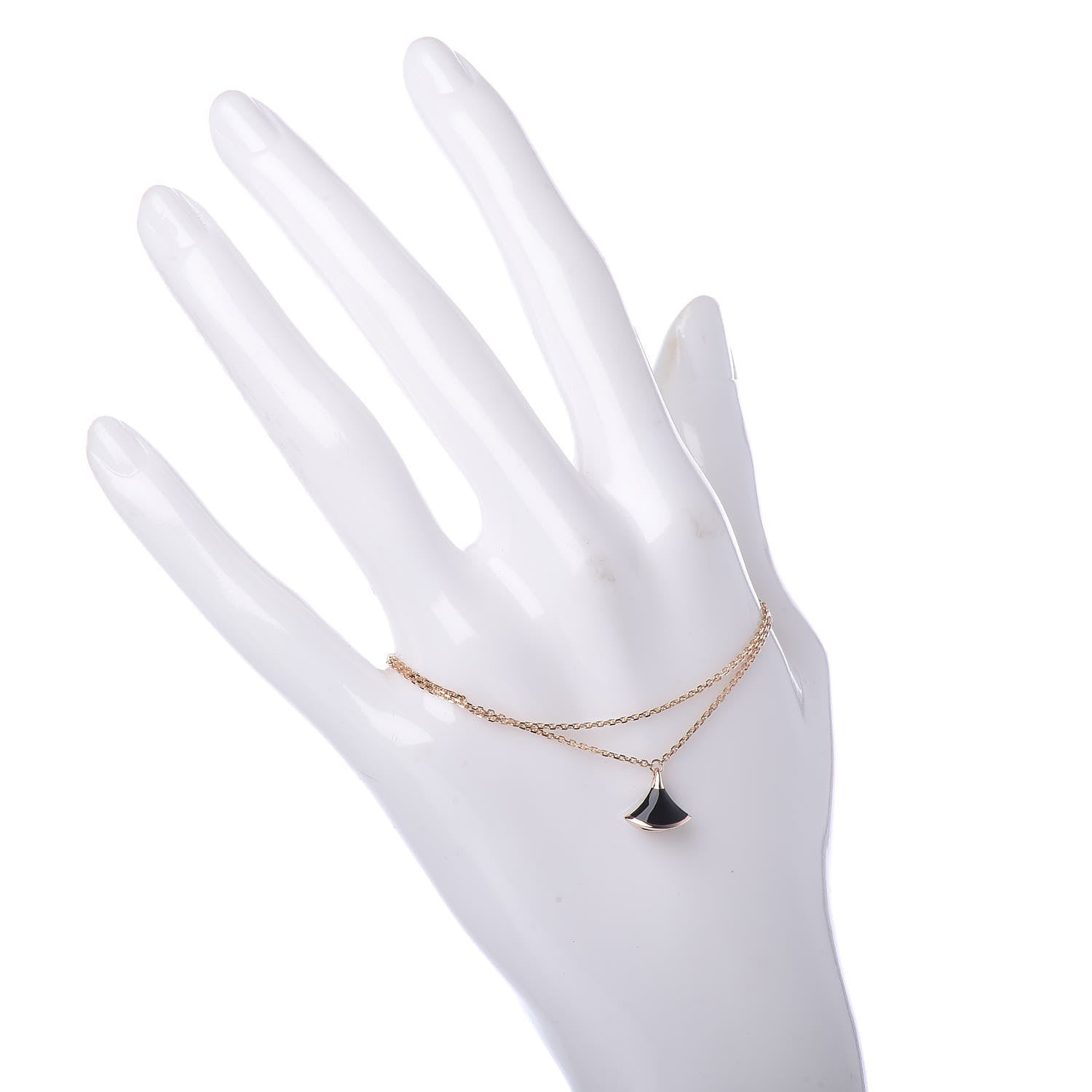 Bulgari 18K Rose Gold Black Onyx Divas' Dream Bracelet 2 of 5