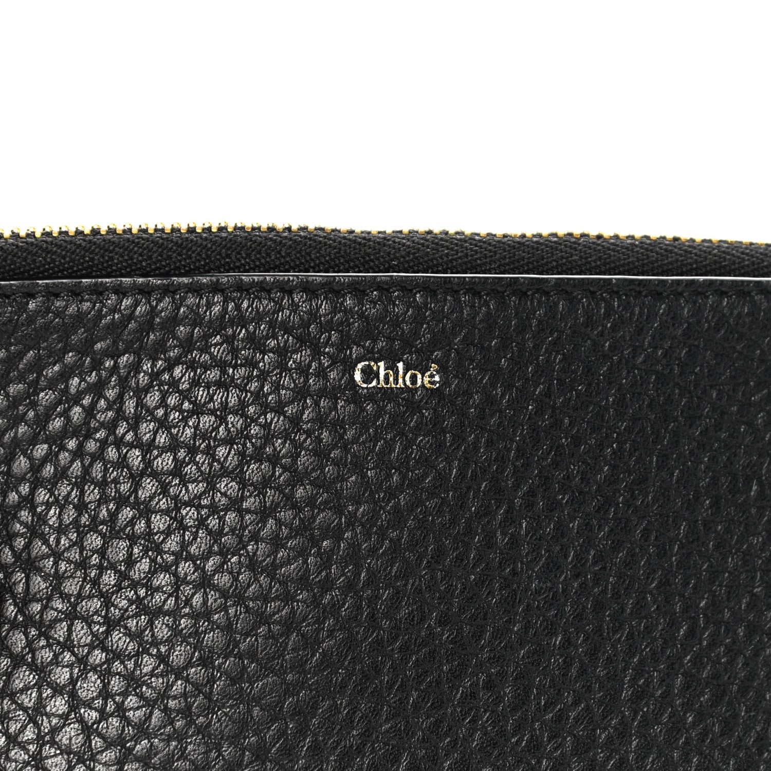 Chloe Calfskin Alphabet Purse Wallet Black 7 of 8