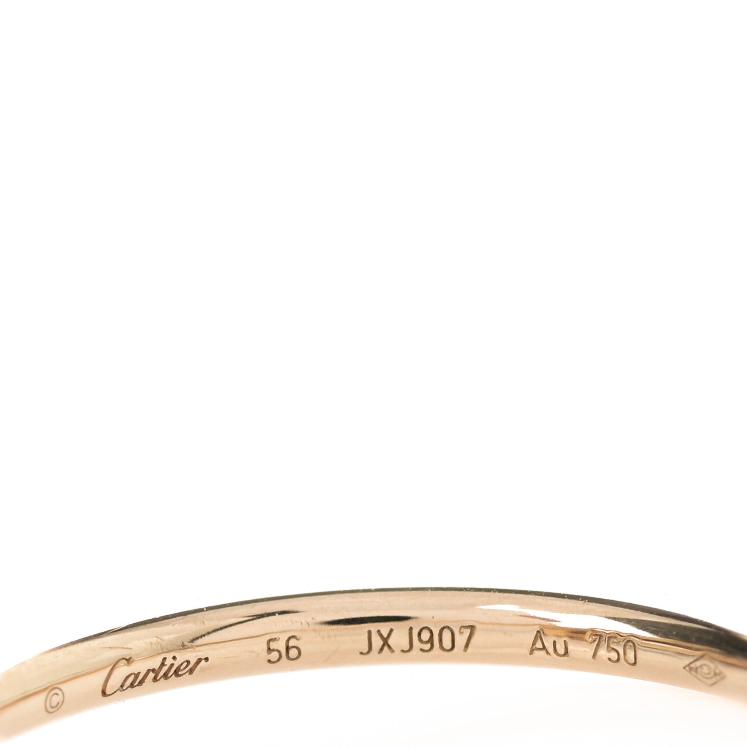 Cartier 18K Yellow Gold Small Juste Un Clou Ring 56 7.5 4 of 4
