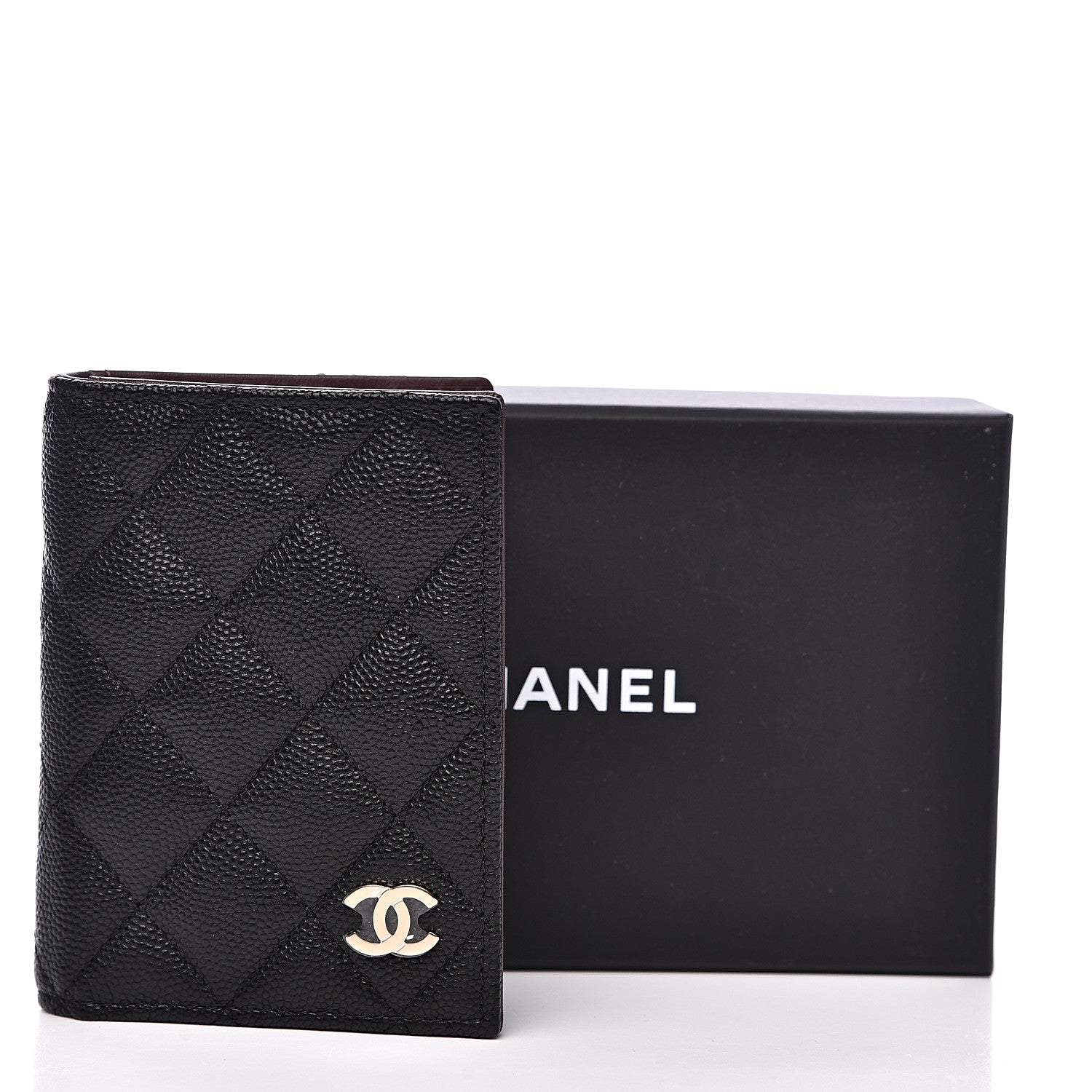 Chanel Caviar Quilted Card Holder Wallet Black 9 of 9