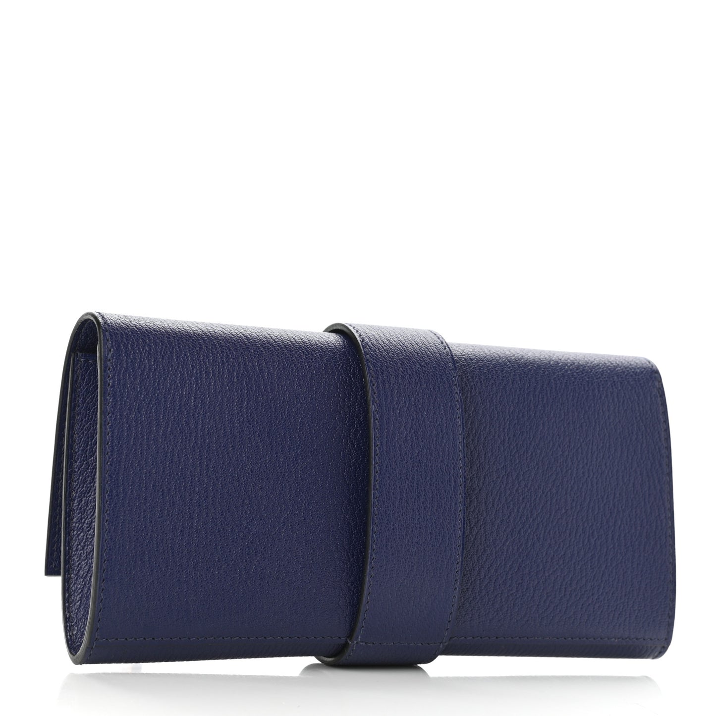 Chevre Mysore Medor 23 Clutch Bleu Encre