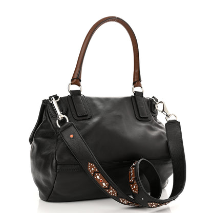 Givenchy Calfskin Studded Medium Studded Pandora Black Brown 3 of 11
