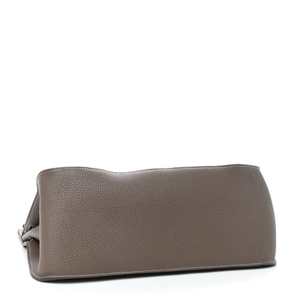 Hermes Taurillon Clemence Jypsiere 37 Etoupe 3 of 8