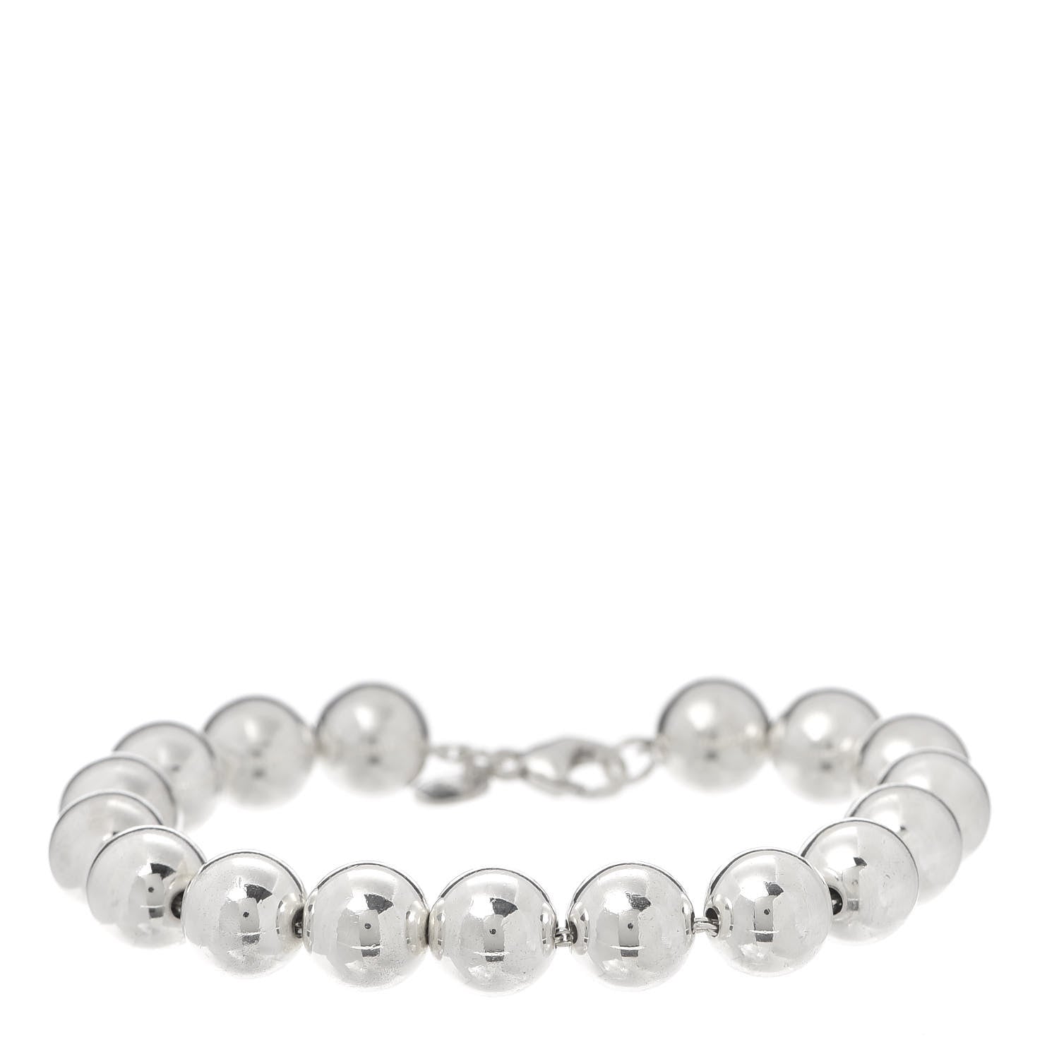 Tiffany Sterling Silver 10mm HardWear Ball Bracelet 1 of 5