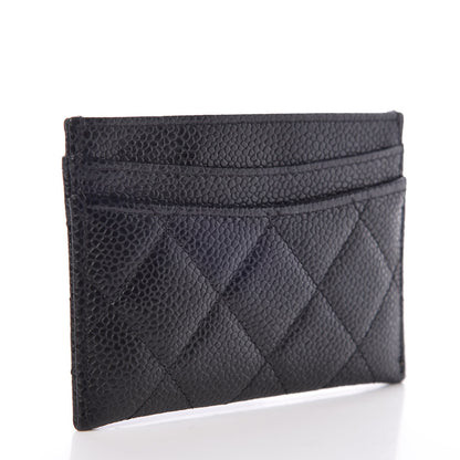 Chanel Caviar Quilted Card Holder Black 3 of 9