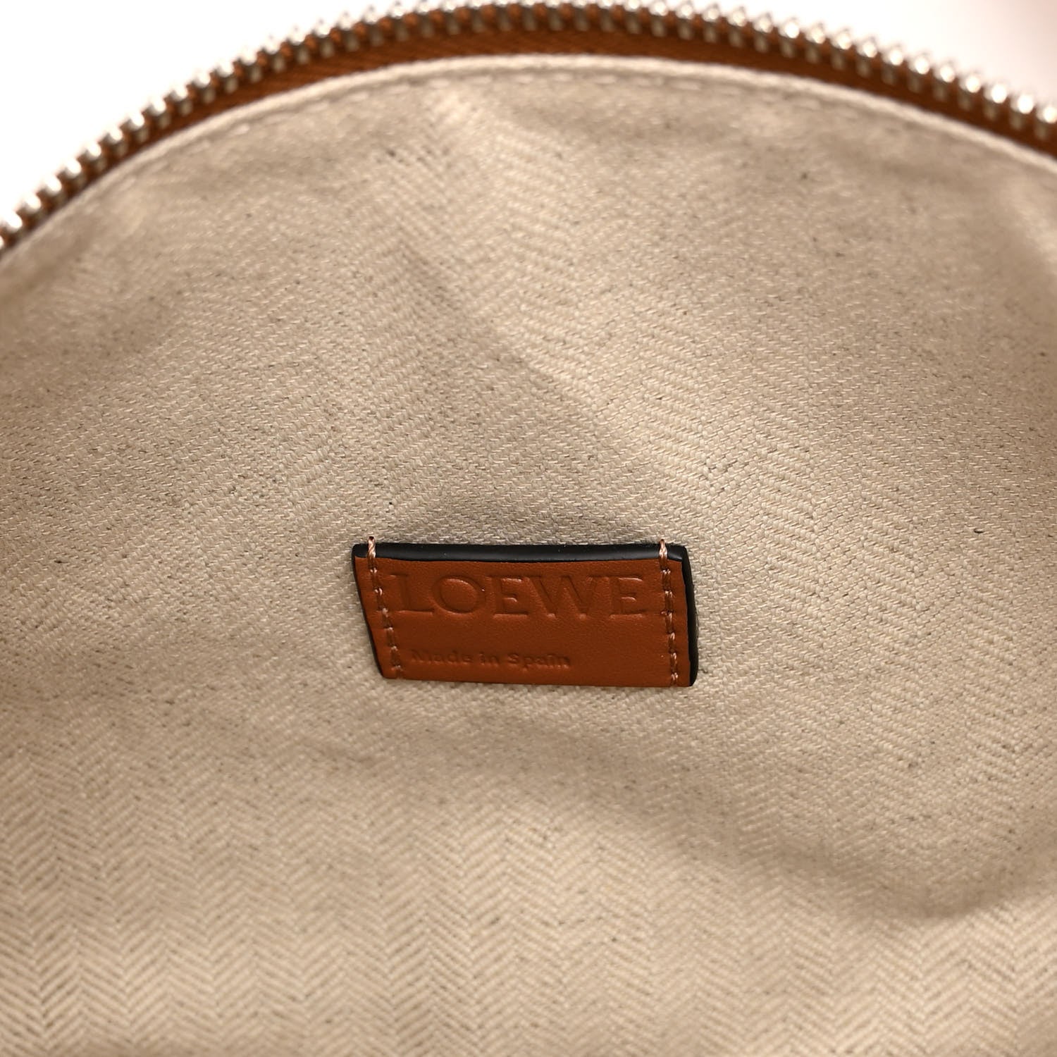 Loewe Supple Smooth Calfskin Jacquard Cubi Crossbody Bag Tan 6 of 9