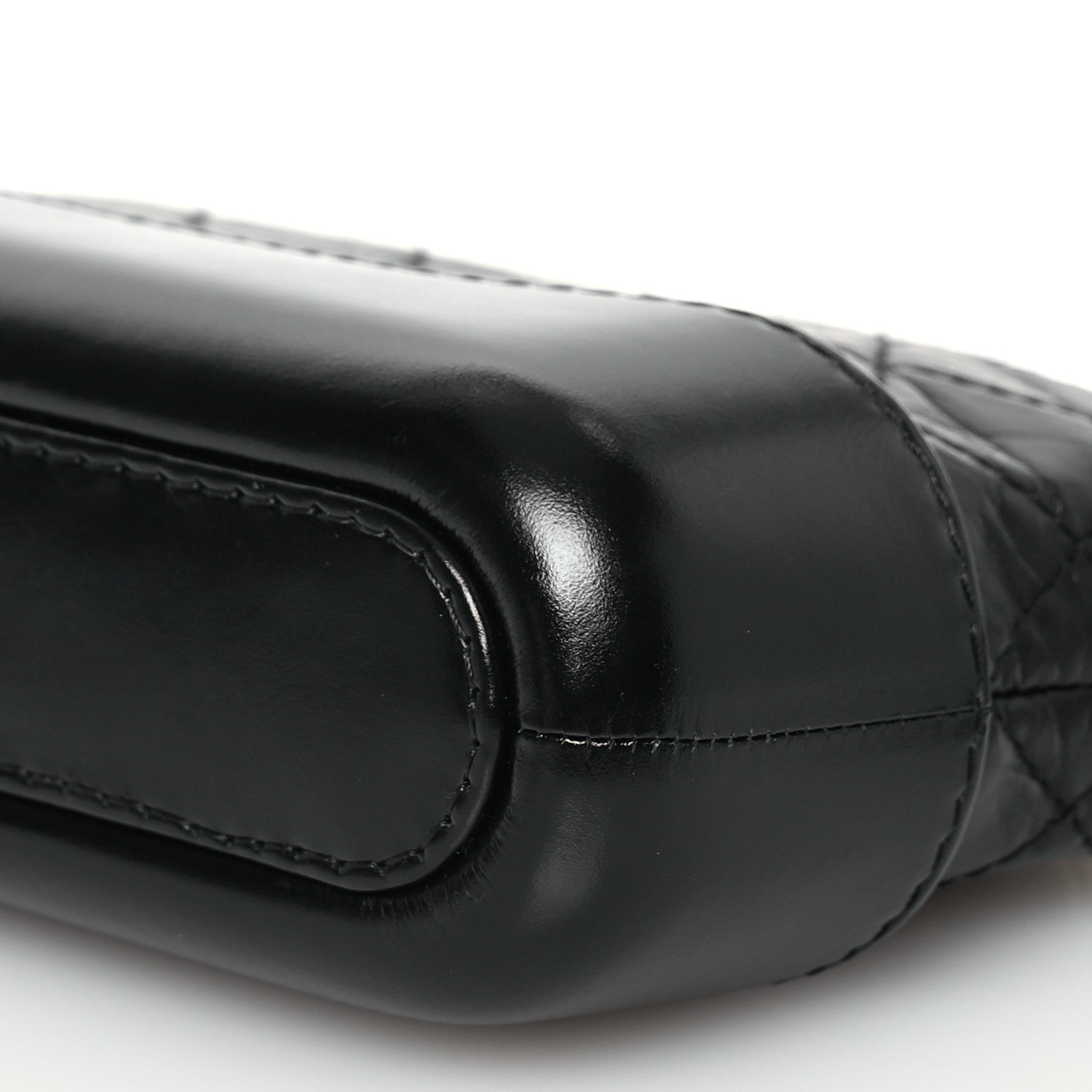 Chanel Aged Calfskin Quilted Small Gabrielle Clutch With Chain Black 13 of 15