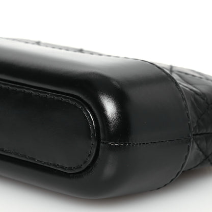 Chanel Aged Calfskin Quilted Small Gabrielle Clutch With Chain Black 13 of 15