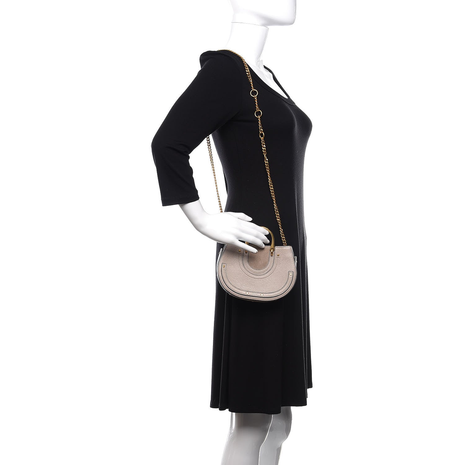 Chloe Calfskin Suede Mini Pixie Signature Belt Bag Motty Grey 2 of 9
