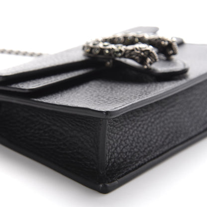 Gucci Calfskin Super Mini Dionysus Shoulder Bag Black 6 of 10