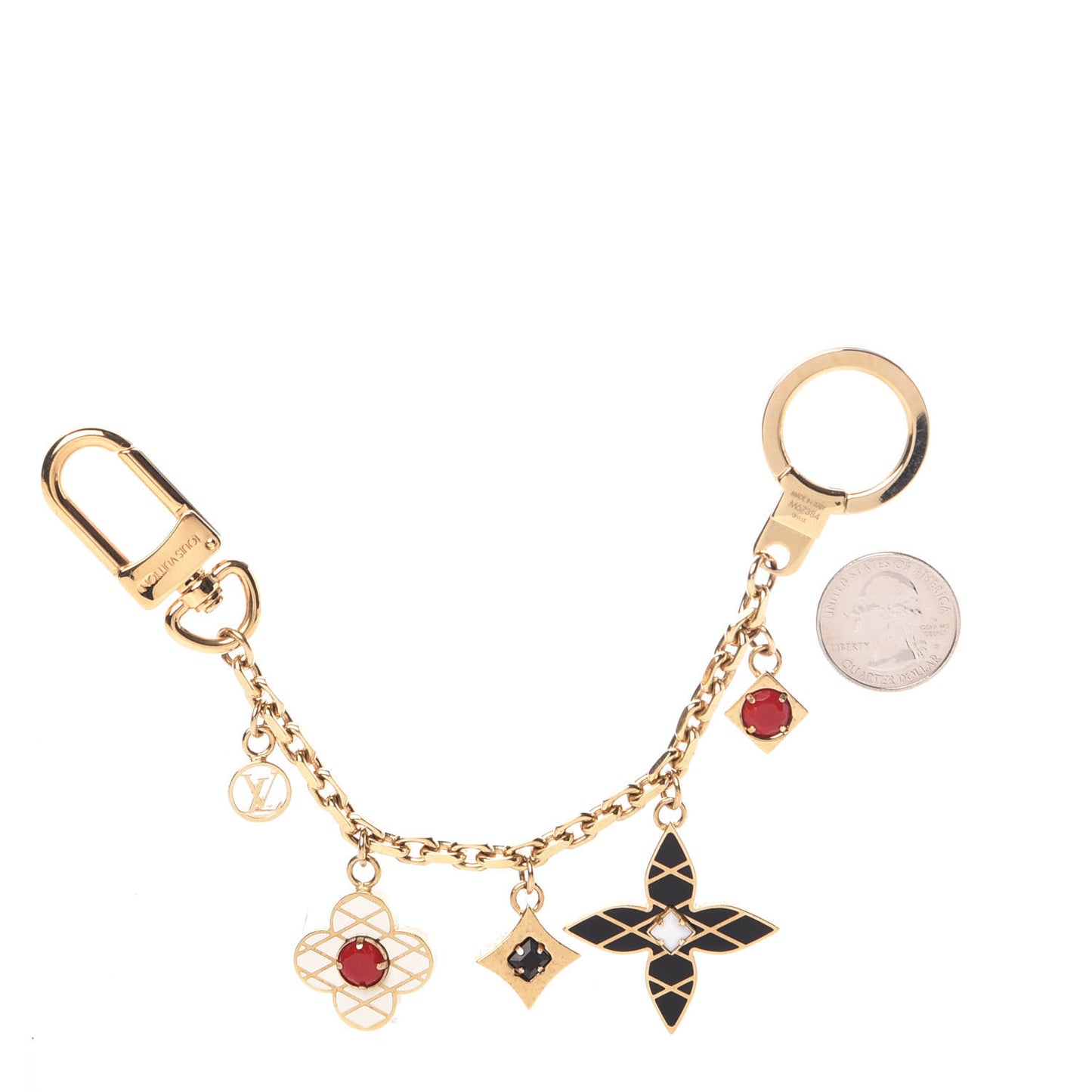 Malletage Flowers Bag Charm Key Holder