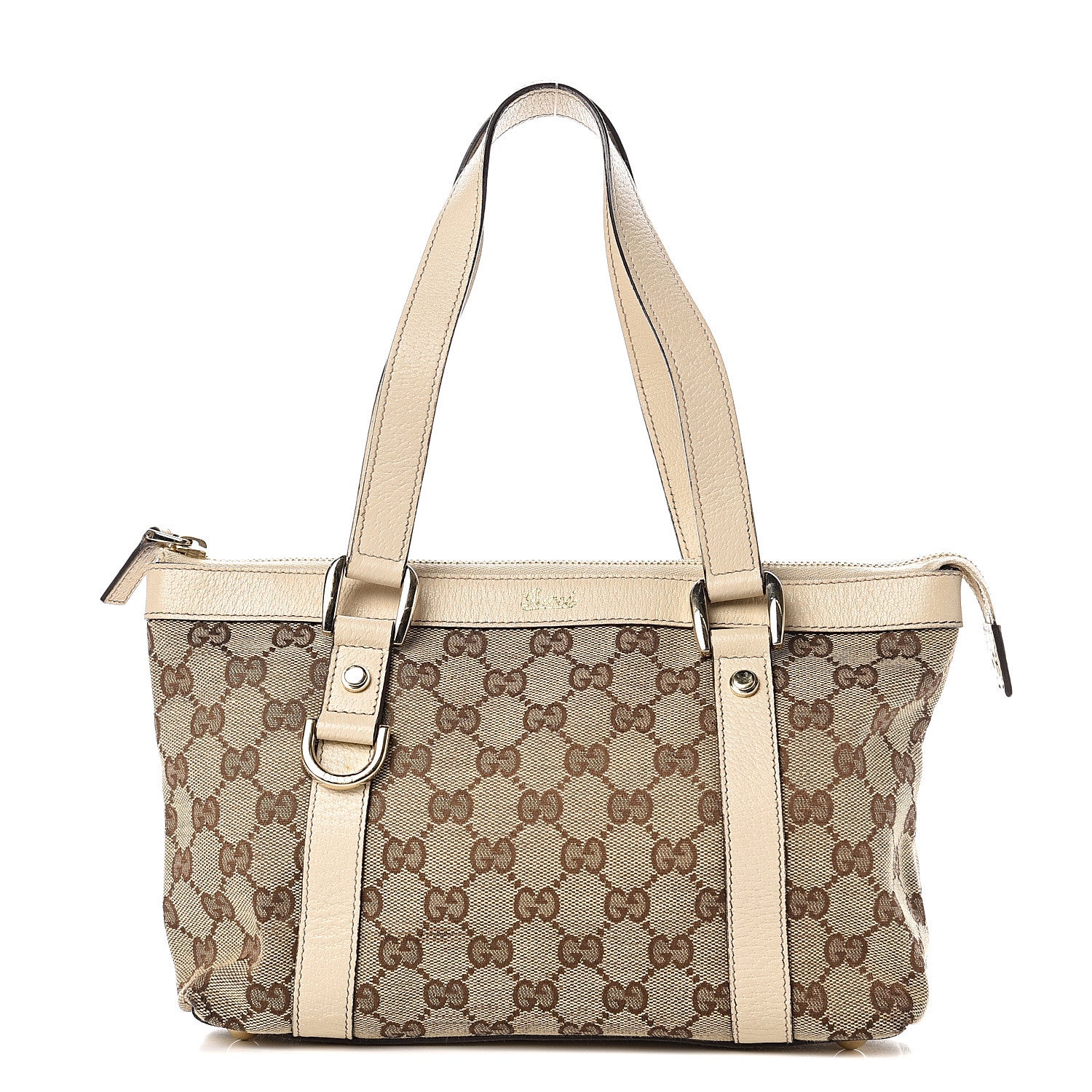 Gucci Monogram Small Abbey Tote Off White 1 of 11