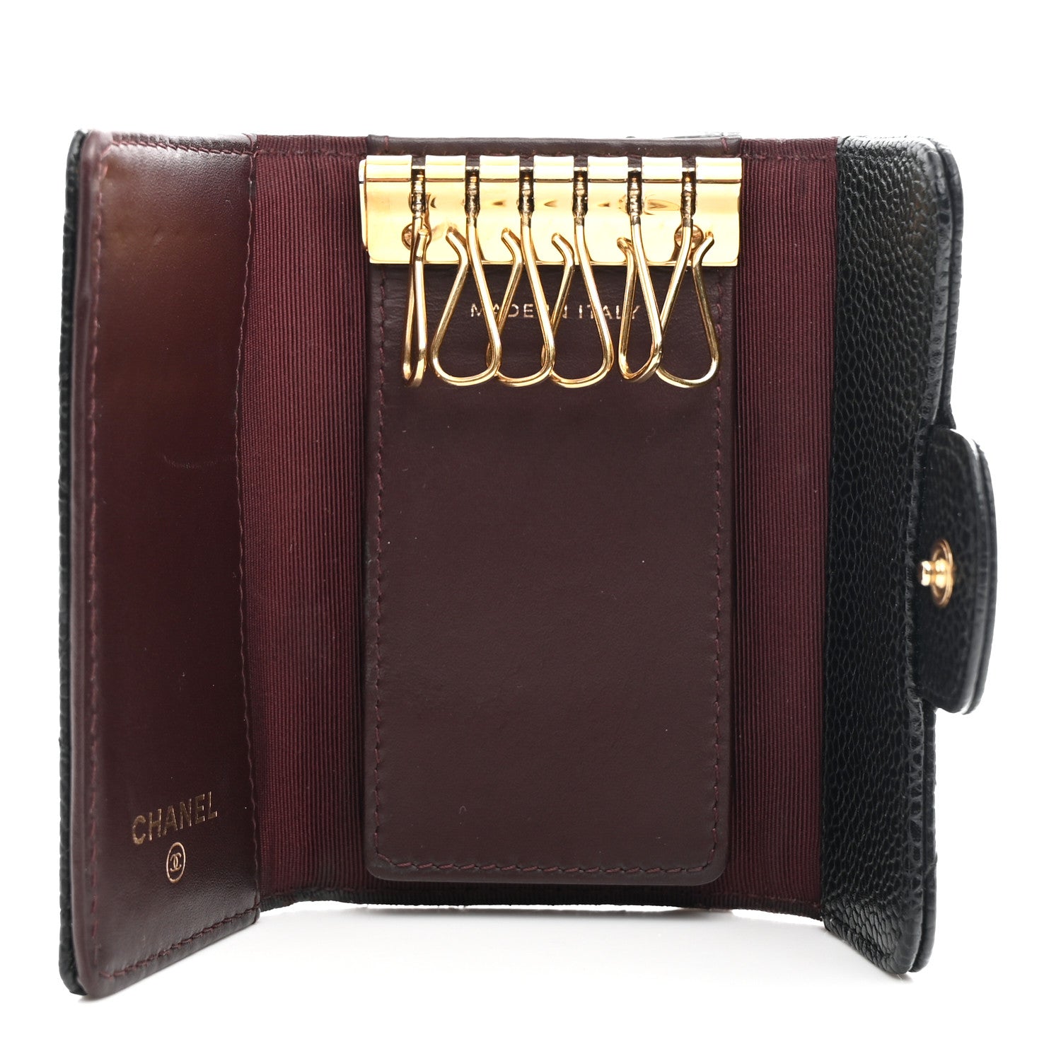 Chanel Caviar Quilted 6 Key Holder Black 5 of 9