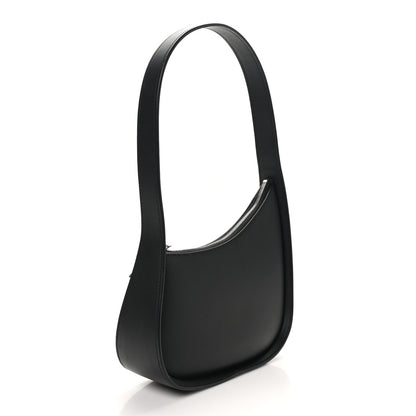 The Row Smooth Calfskin Half Moon Shoulder Bag Black 3 of 9