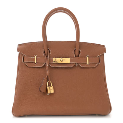 Hermes Togo BIRKIN 30 Gold 1 of 12