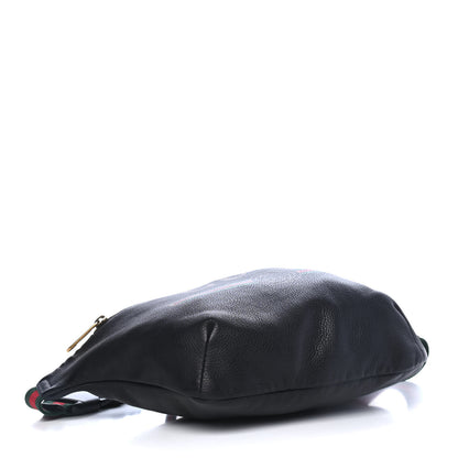 Gucci Grained Calfskin Logo Belt Bag Black 3 of 4