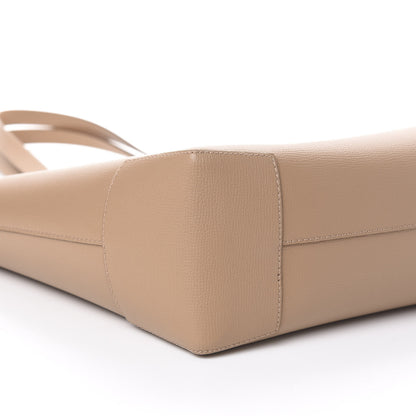 Burberry Calfskin TB Motif Embossed Medium Tote Camel 8 of 9