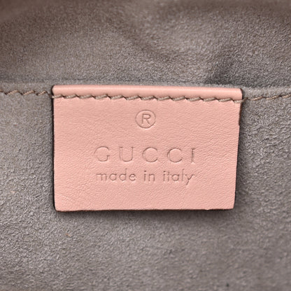 Gucci Calfskin Matelasse GucciGhost Small GG Marmont Chain Shoulder Bag Perfect Pink Rosa Ivory 5 of 10