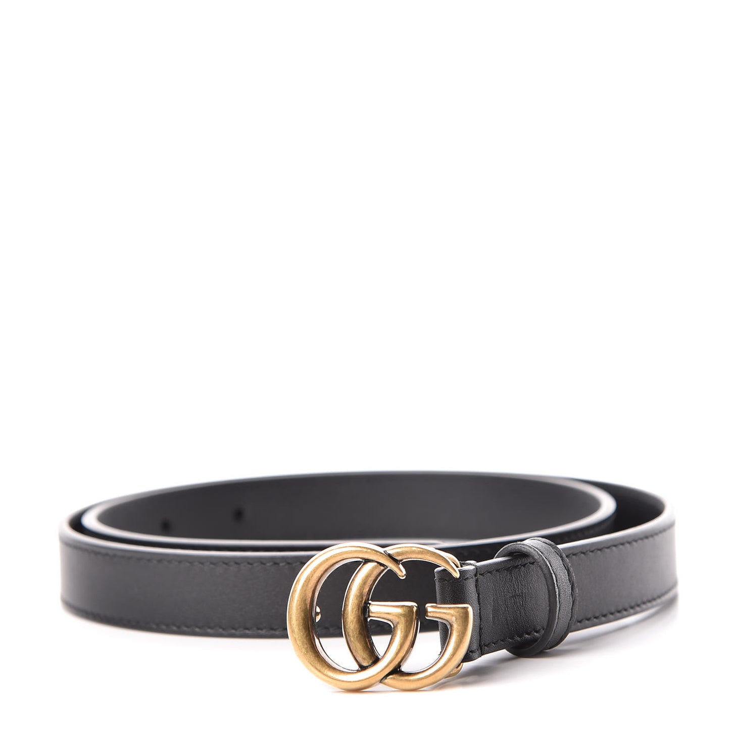 Calfskin Double G 20mm Belt 80 32 Black