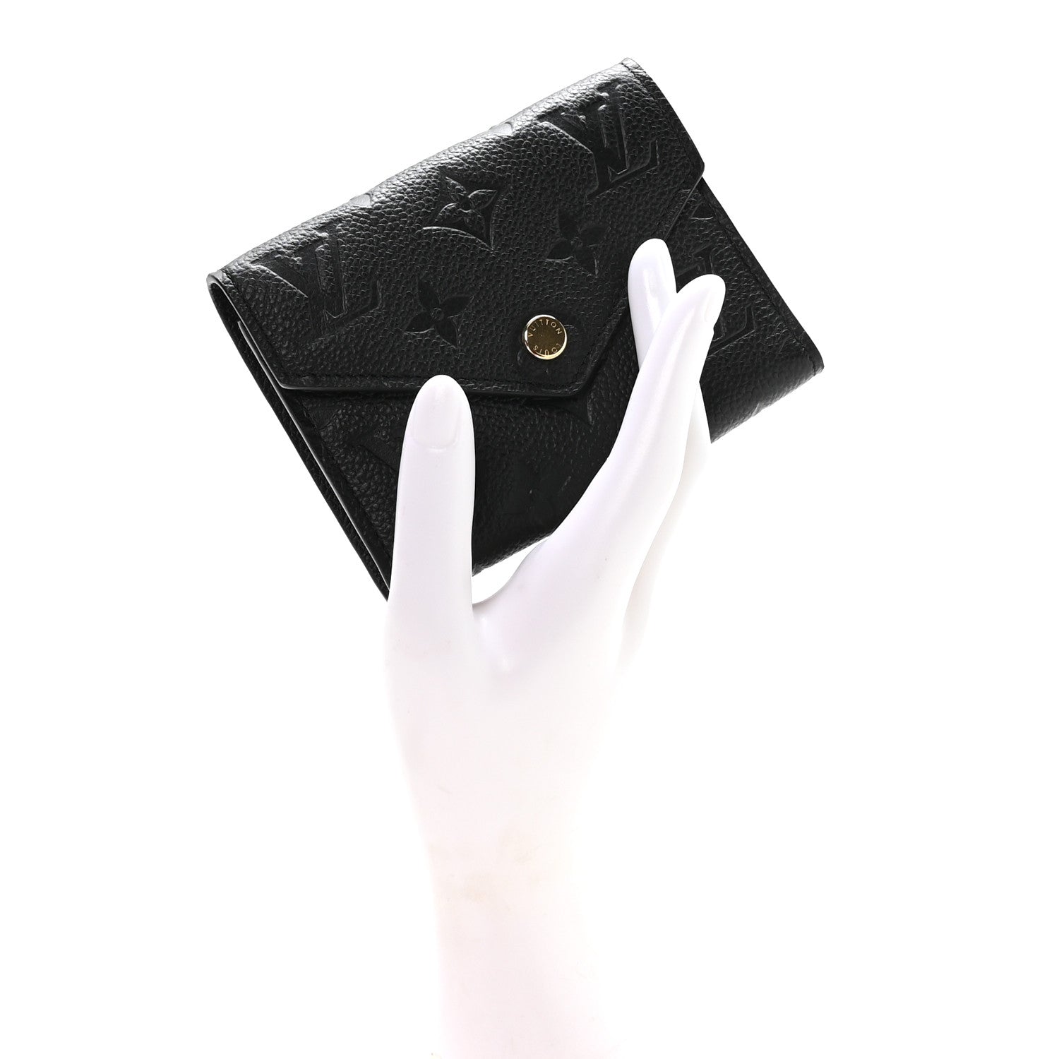 Louis Vuitton Empreinte Victorine Wallet Black 2 of 7