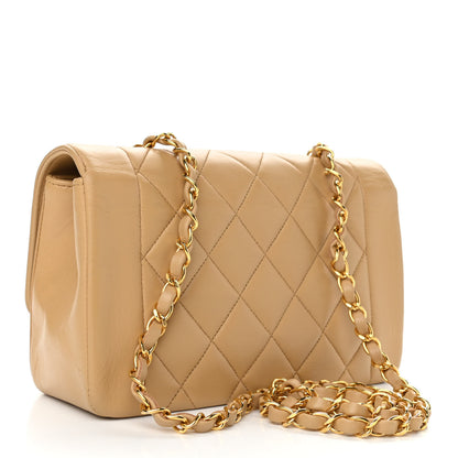 Chanel Lambskin Quilted Small Single Flap Beige 3 of 10