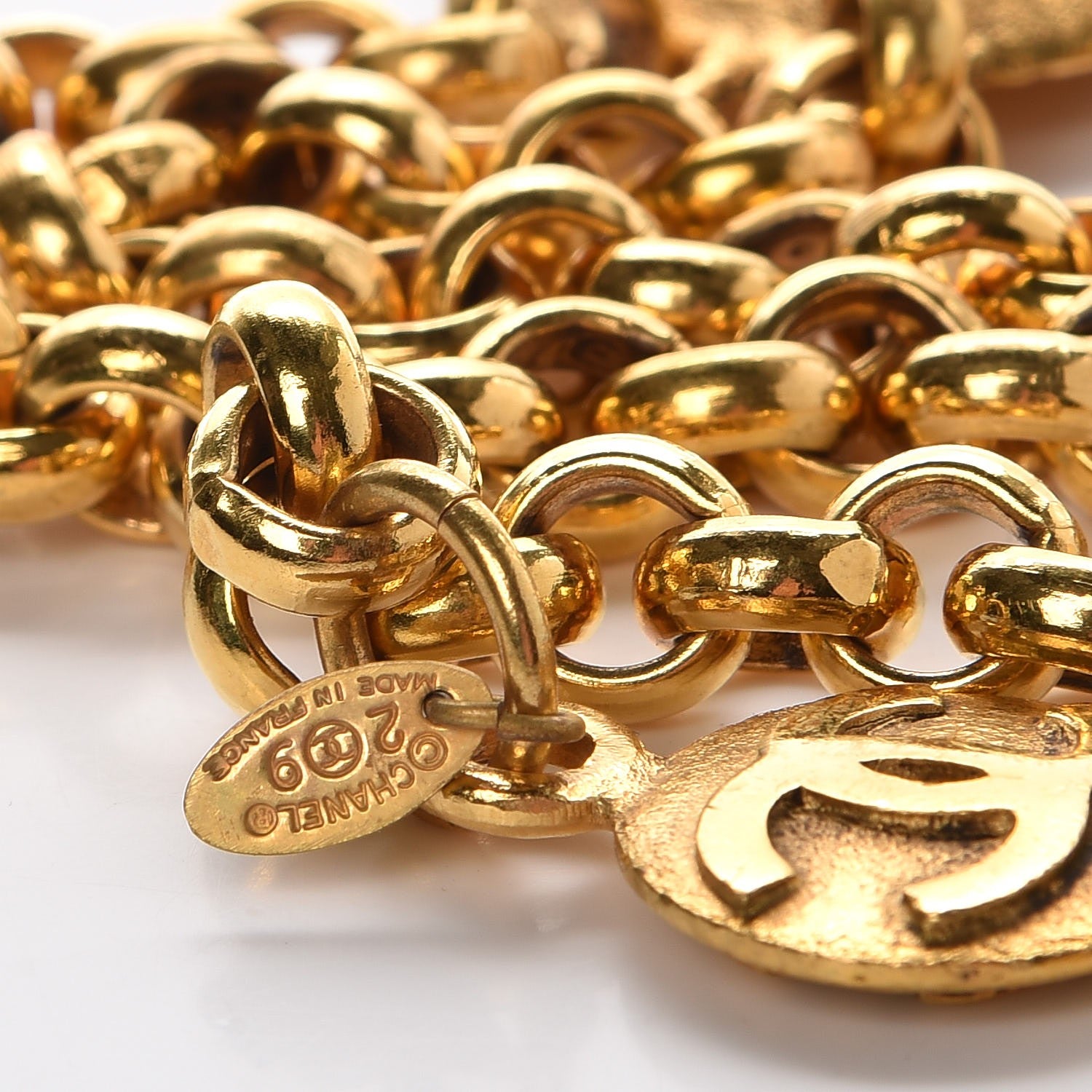 Chanel Chain Medallion Belt Gold 6 of 8