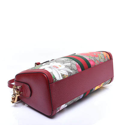 Gucci GG Supreme Monogram Flora Web Medium Ophidia Boston Red 4 of 18