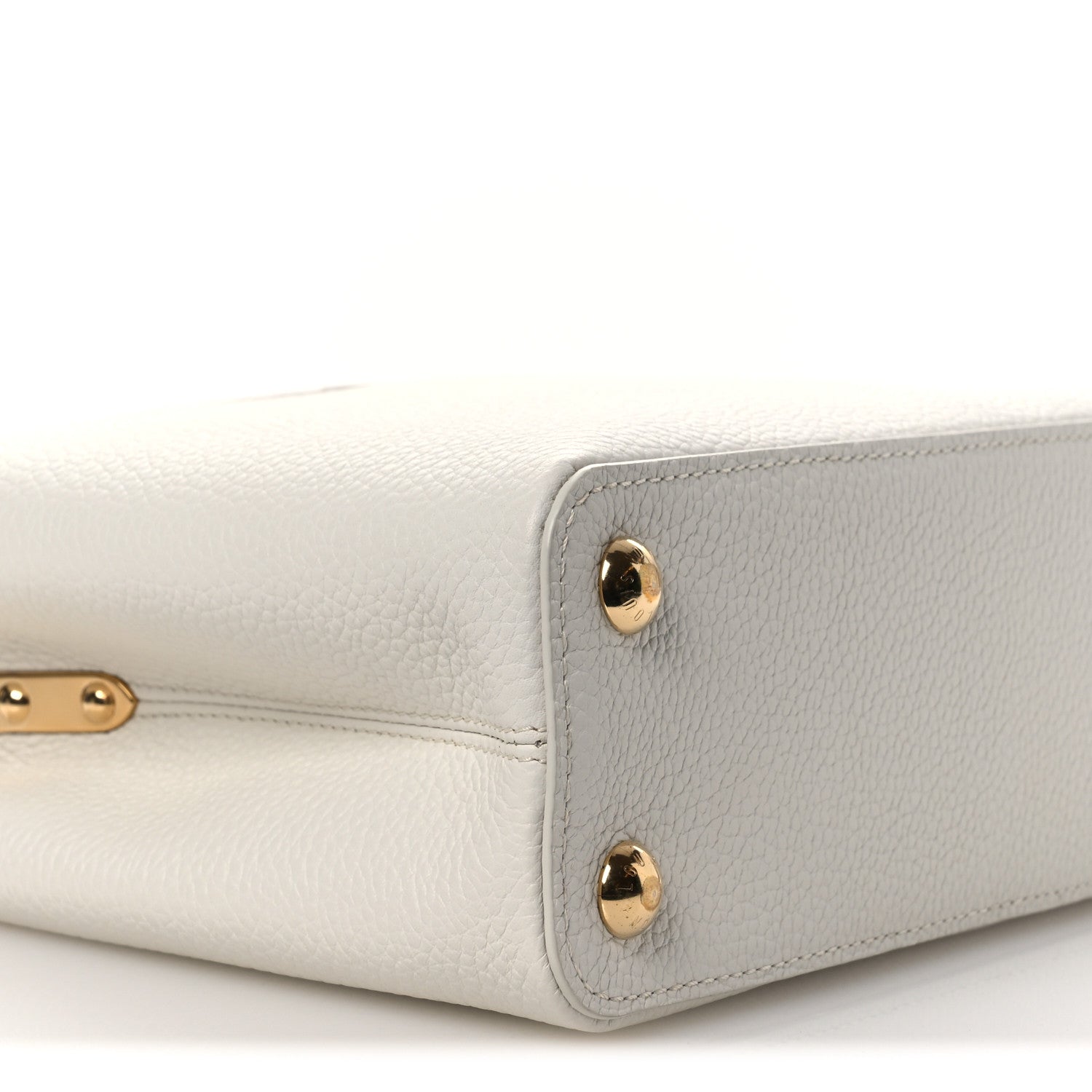 Louis Vuitton Taurillon Capucines BB Snow 7 of 9