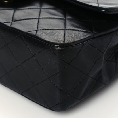 Chanel Lambskin Quilted Medium Double Flap Black 10 of 10