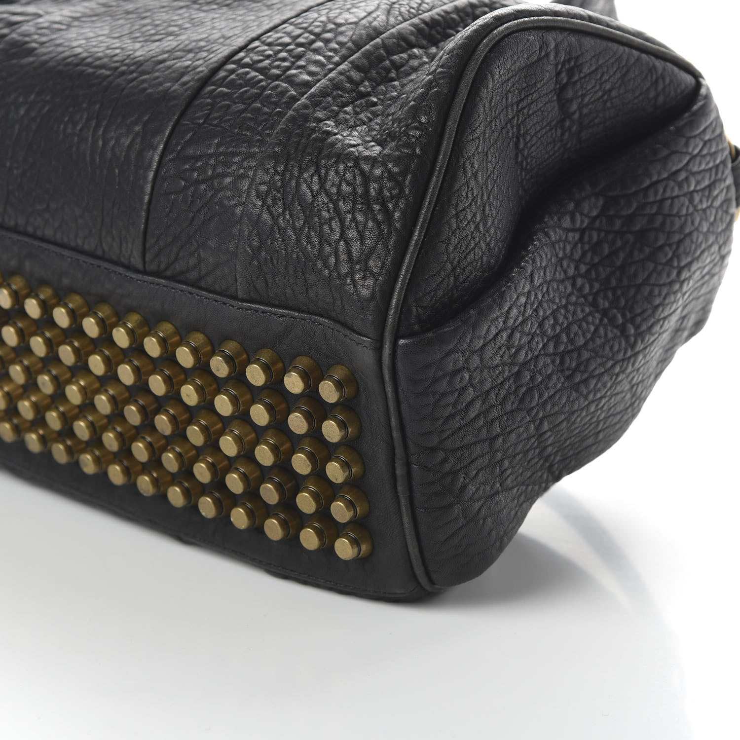 Alexander Wang Pebbled Lambskin Rocco Black Antique Brass Hardware 7 of 9