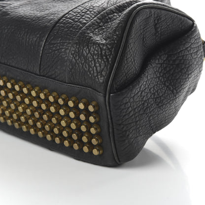 Alexander Wang Pebbled Lambskin Rocco Black Antique Brass Hardware 7 of 9