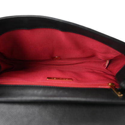 Chanel Calfskin Quilted Underline Flap Black 5 of 10