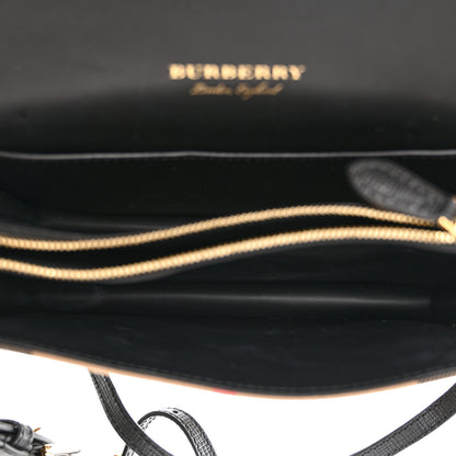 Burberry House Check Bridle Calfskin Madison Buckle Bag Burgundy 5 of 12