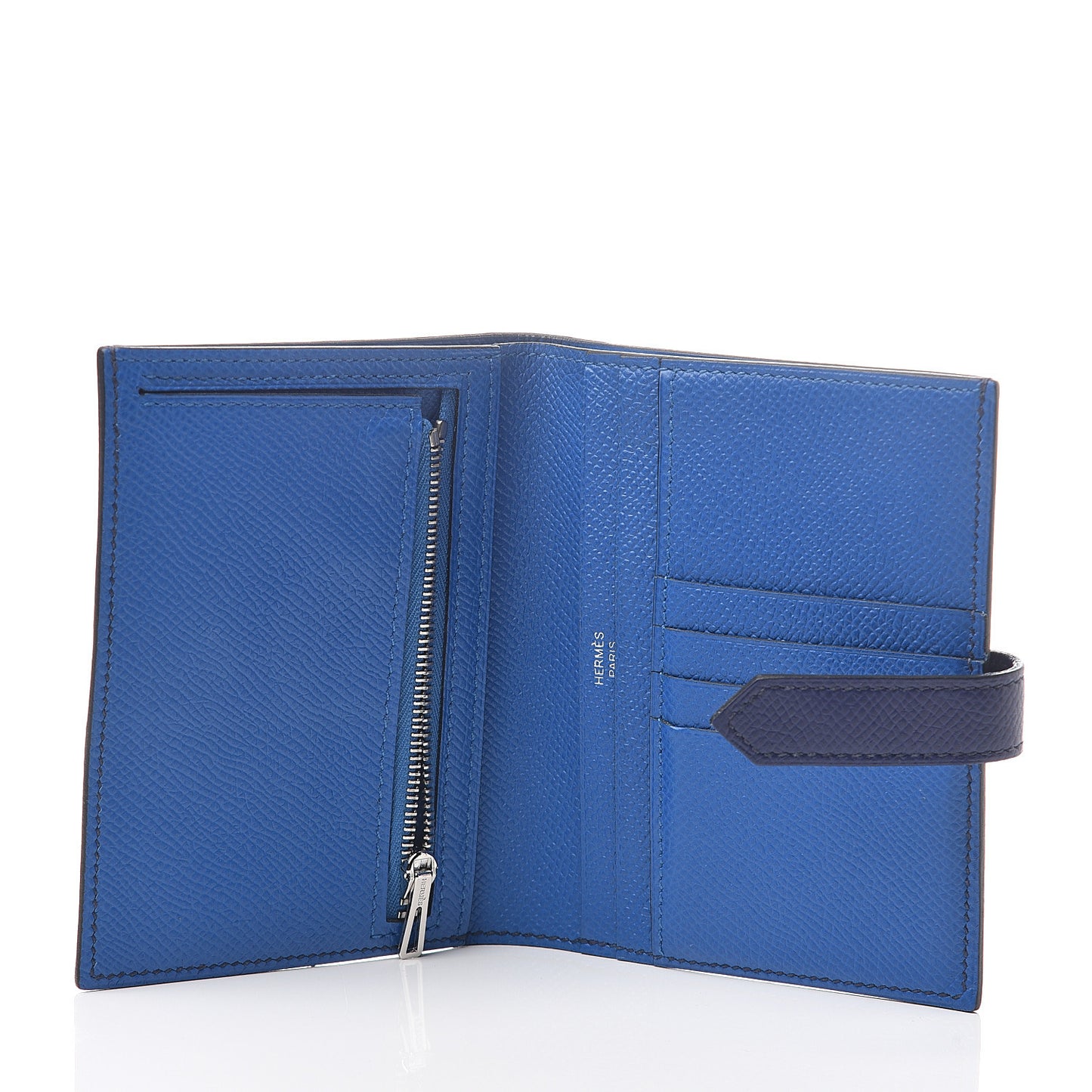 Epsom Bearn Verso Compact Wallet Bleu Encre Zellige