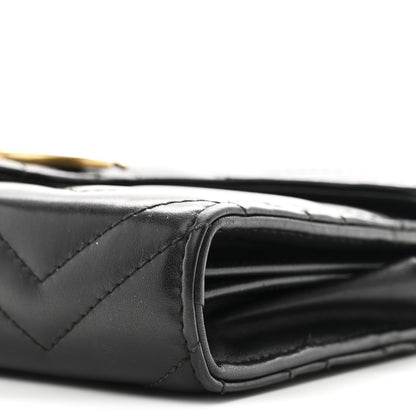 Gucci Calfskin Matelasse GG Marmont Chain Wallet Black 10 of 10