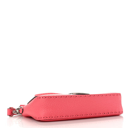 Fendi Cuoio Roma Sellerissima Nappa Sintetica Tape Stitch Baguette Pink Dalia 4 of 8