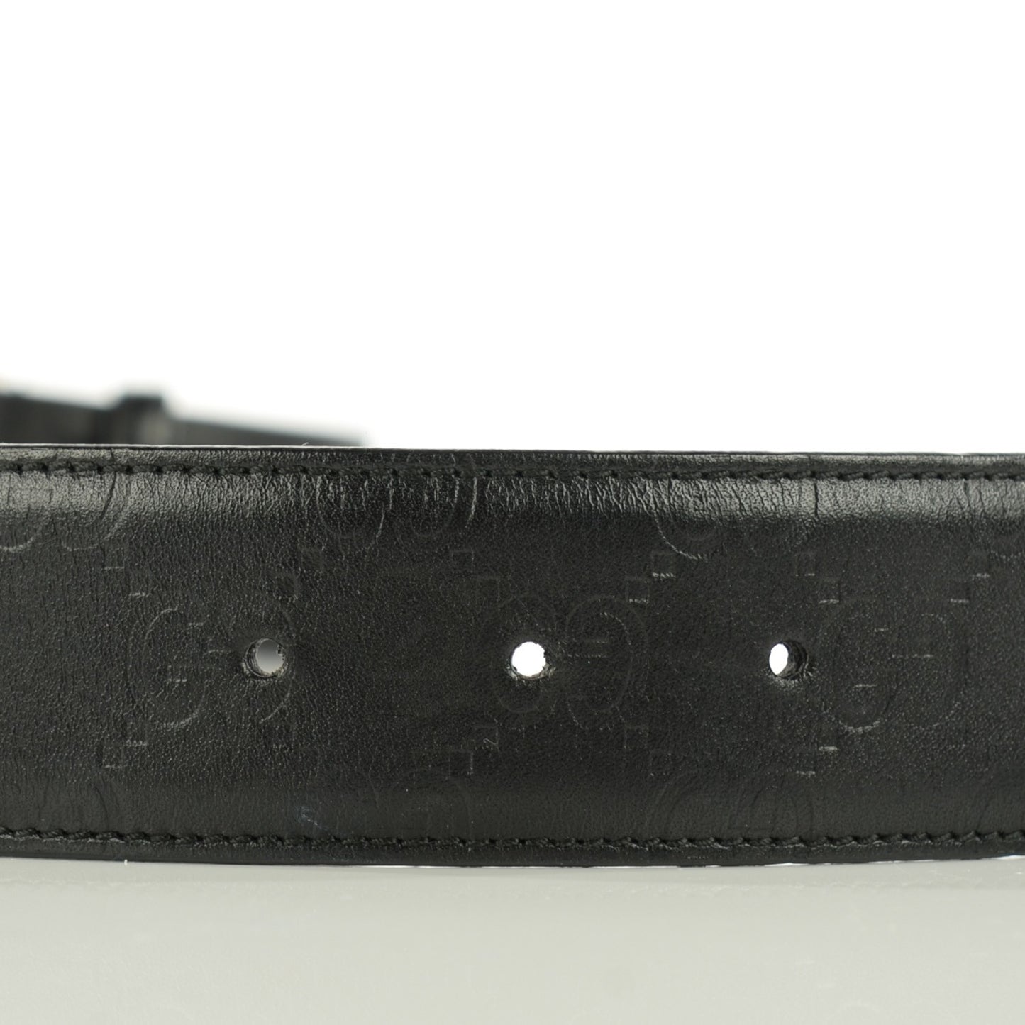 Guccissima Interlocking G Belt Black 85 34