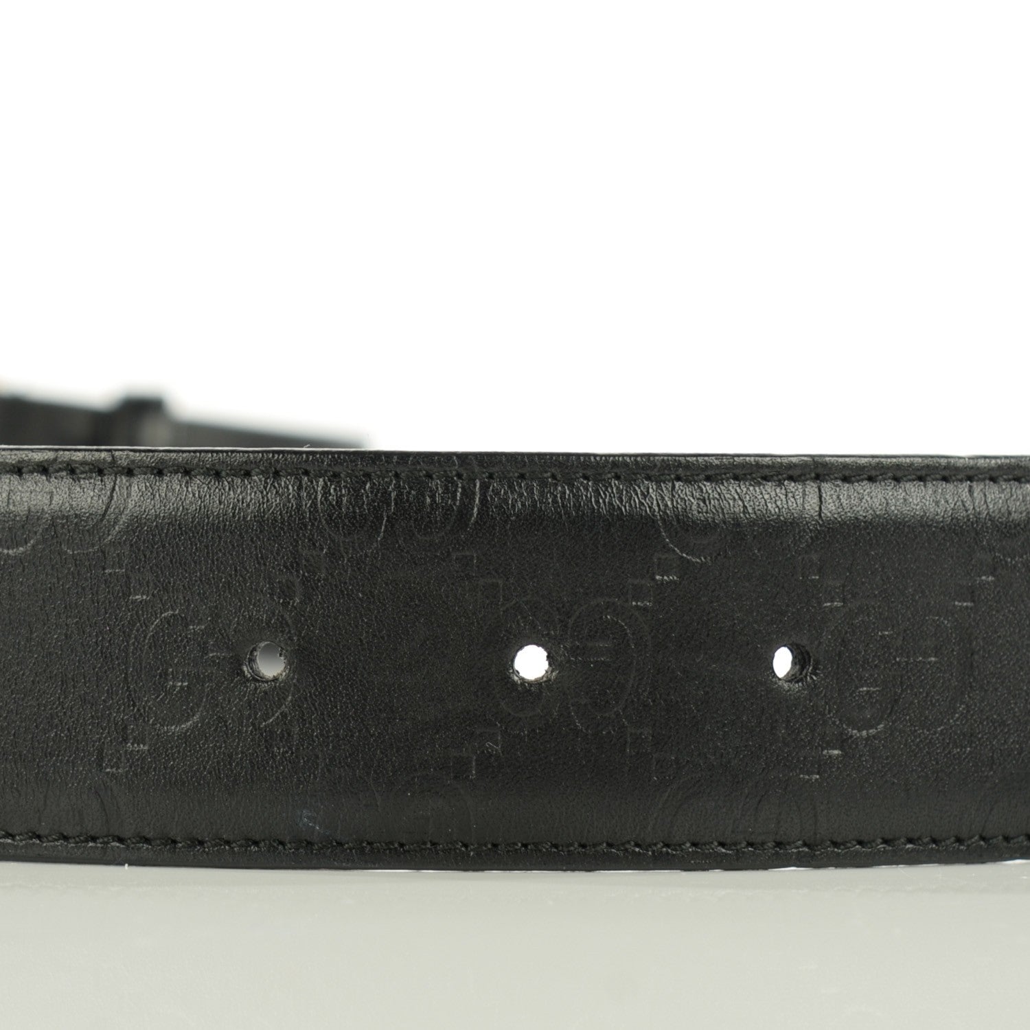 Gucci Guccissima Interlocking G Belt Black 85 34 7 of 8