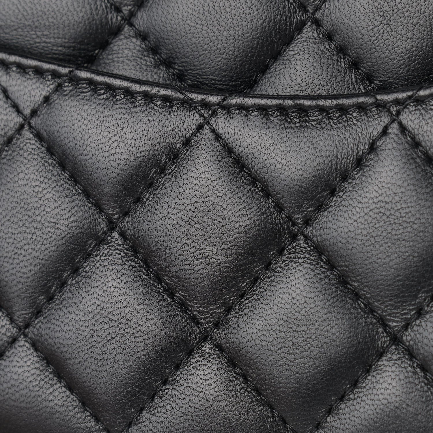 Chanel Lambskin Quilted Mini Square Flap Black 10 of 11