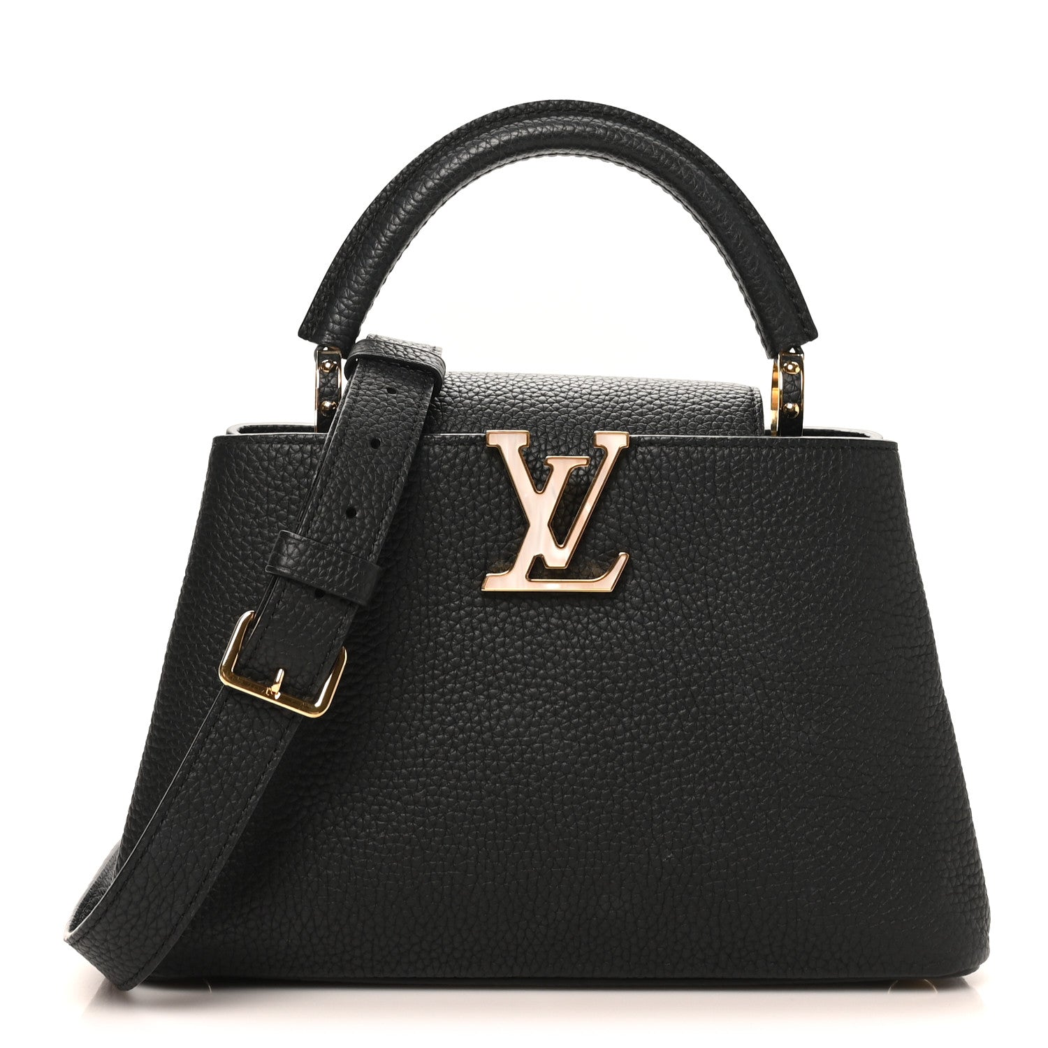 Louis Vuitton Taurillon Mother of Pearl Capucines BB Black 1 of 9