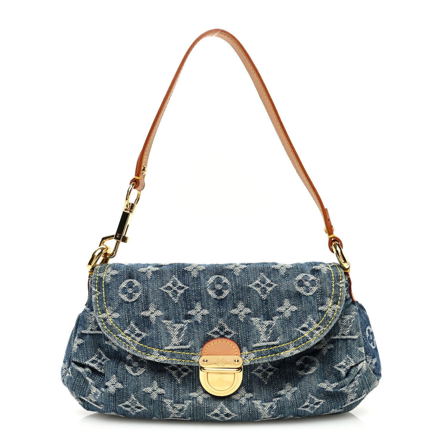 Louis Vuitton Monogram Denim Mini Pleaty Blue 1 of 9