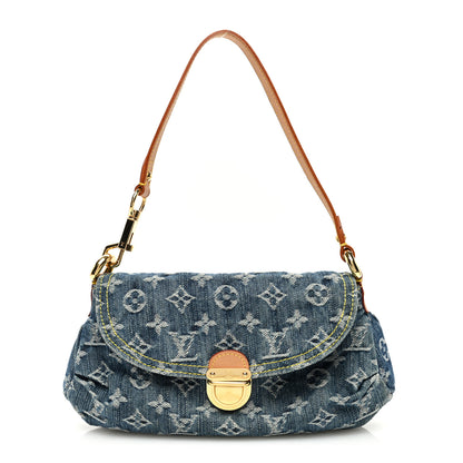 Louis Vuitton Monogram Denim Mini Pleaty Blue 1 of 9