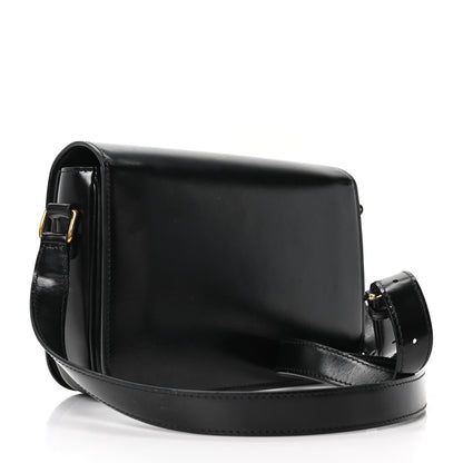 Celine Shiny Calfskin Medium Triomphe Black 3 of 10