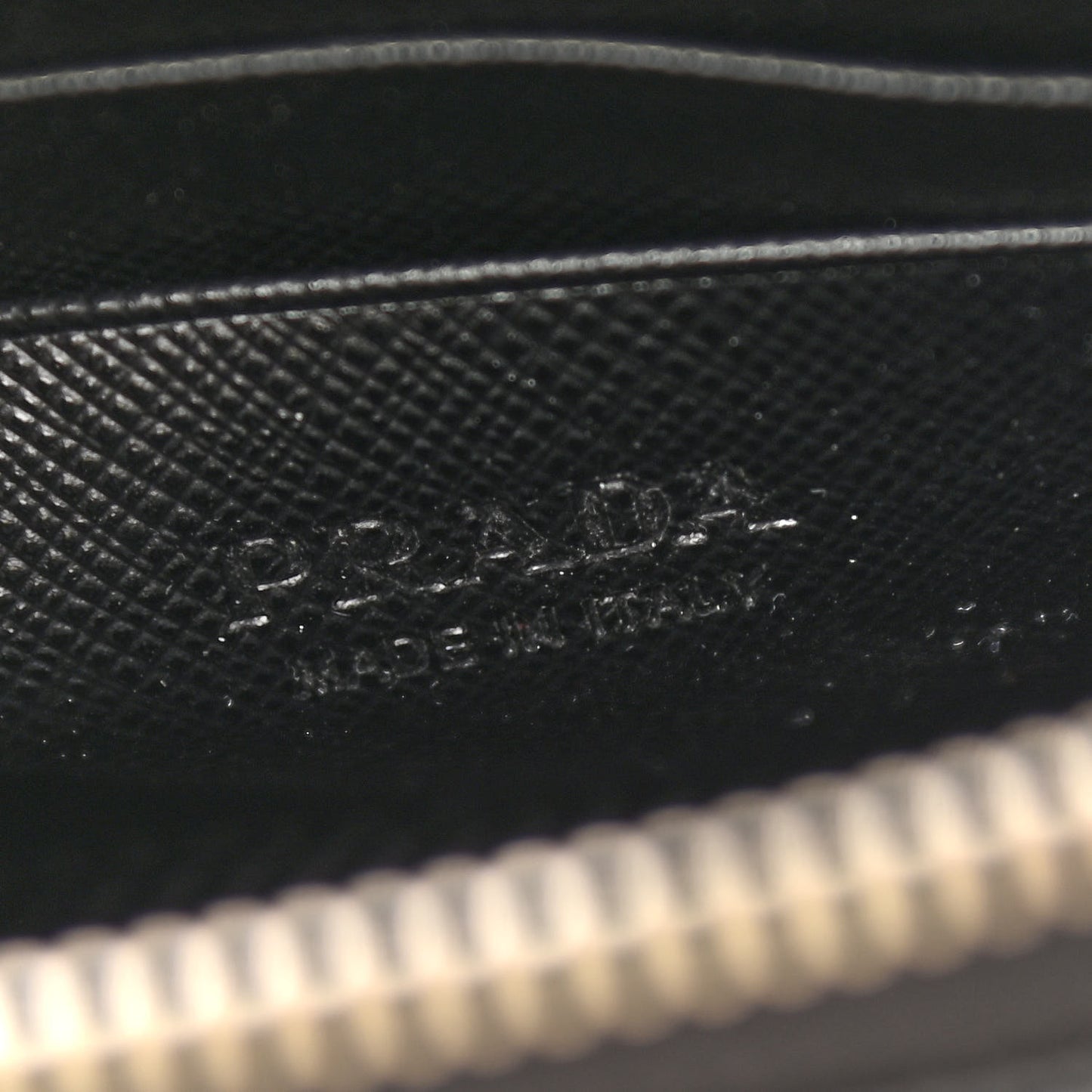 Saffiano Phone Crossbody Pouch Black