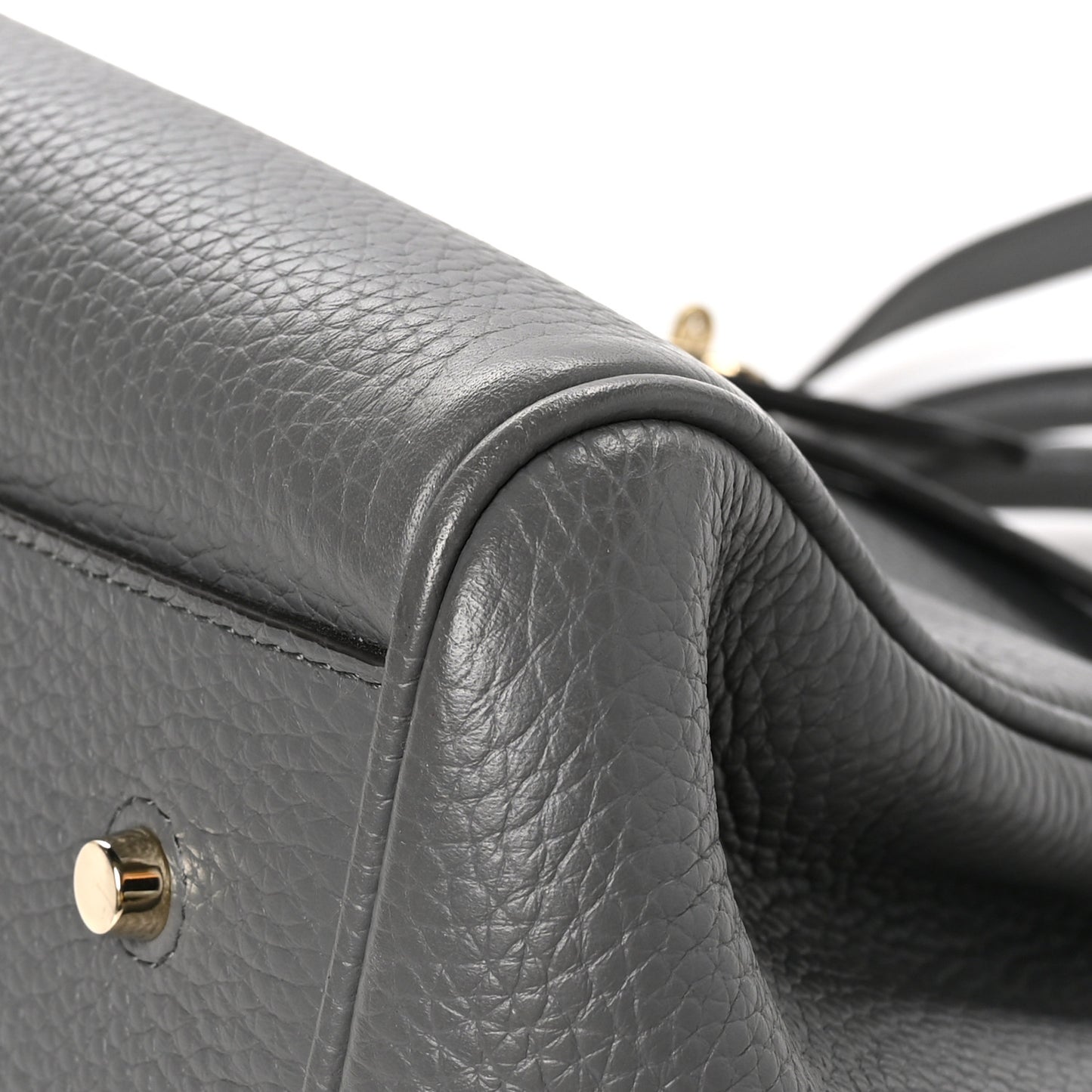 Heavy Grain Belted Bayswater Tote Charcoal