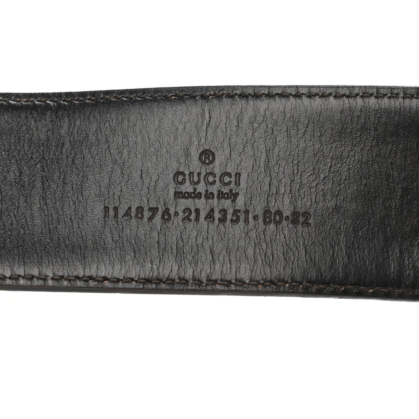 Monogram Interlocking G Belt 80 32 Dark Brown