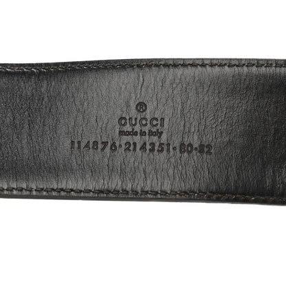 Gucci Monogram Interlocking G Belt 80 32 Dark Brown 3 of 7